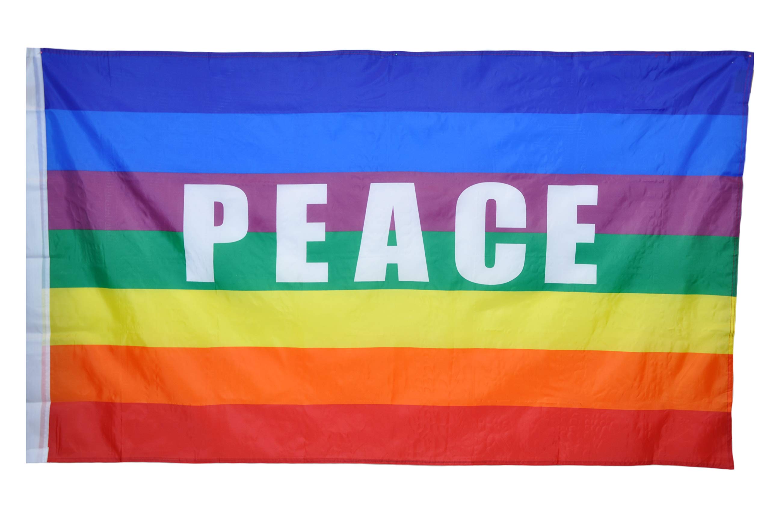Drapeau De La Paix Multilangue - 90x60 Cm - Polyester Avec Oeillets Métalliques - AZ FLAG - 10