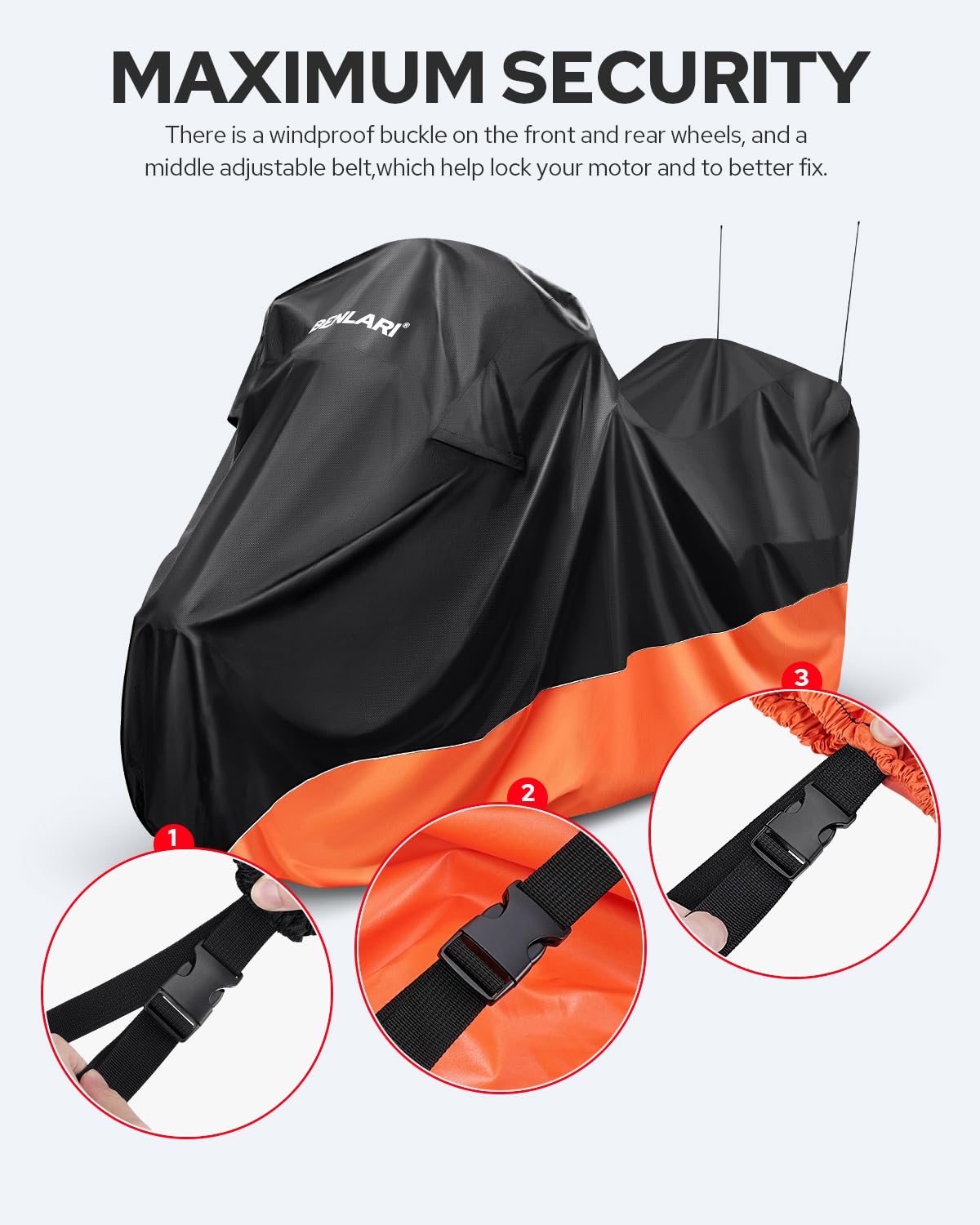 420D Waterproof Motorcycle Cover For Harley Touring – All-Weather Protection With Side Box Fit