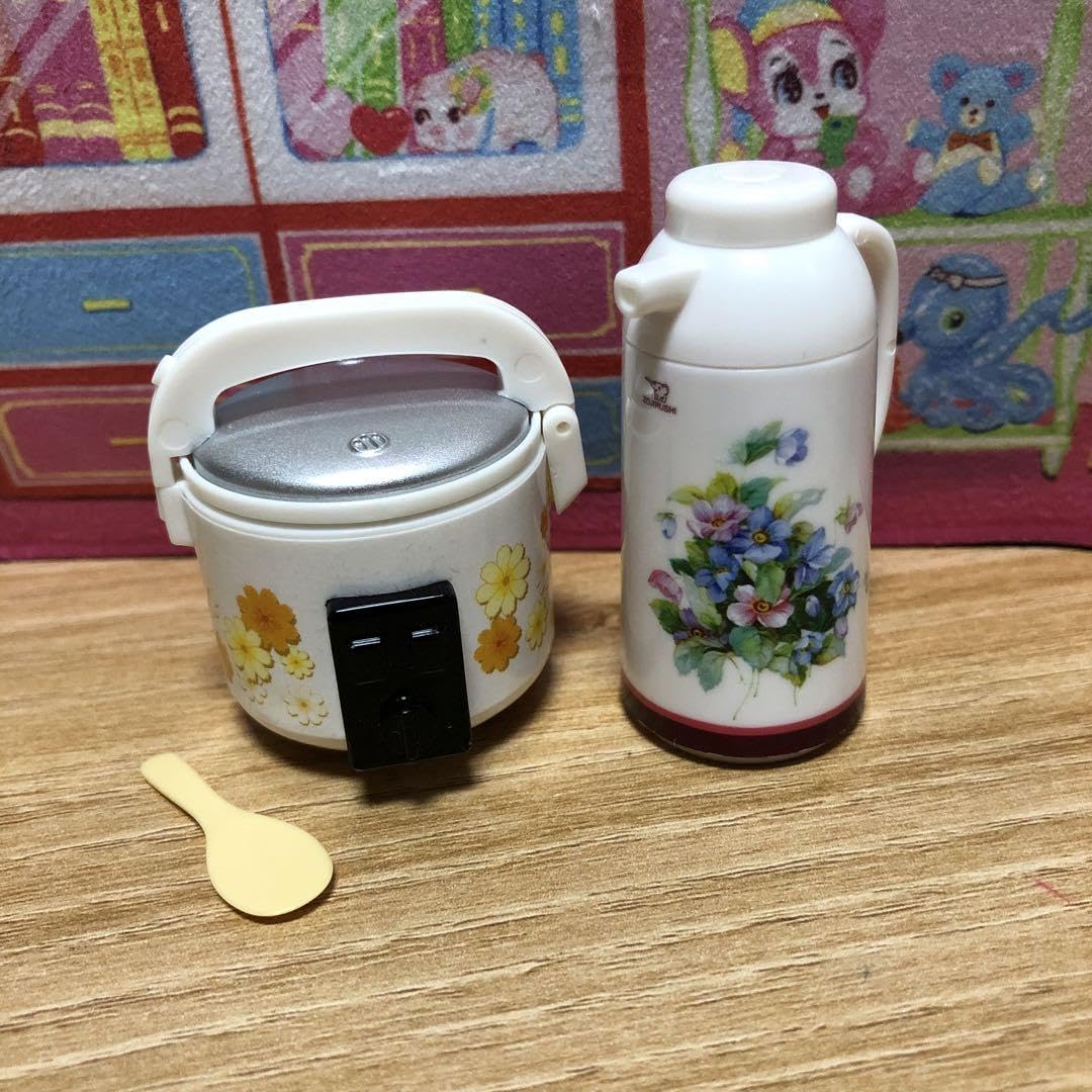 Amazon.co.jp: ミニチュア 昭和 レトロ 炊飯器 ポットセット : ホーム 