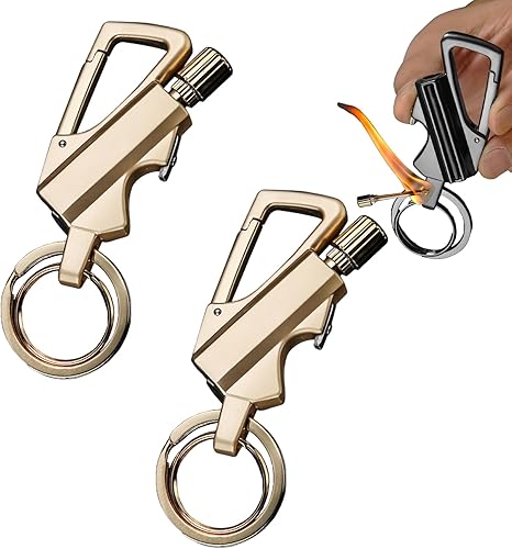 Zoniyo - Encendedor infinito permanente con llavero multiherramienta, abridor de botellas, impermeable, reutilizable, resistente al viento, para