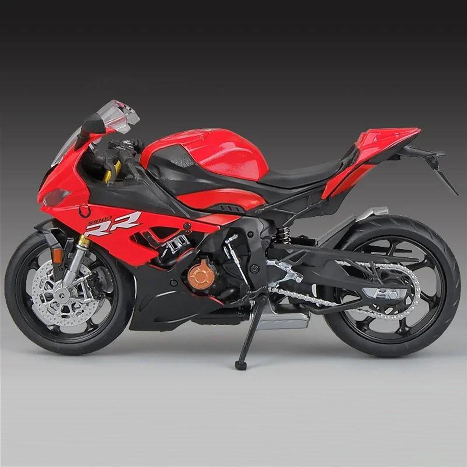 SEYXF Motorbike Toy 1/12 Motorcycle Metal Model Collection Simulation Diecasts Gifts for BMW S1000 R(with Foam Box)