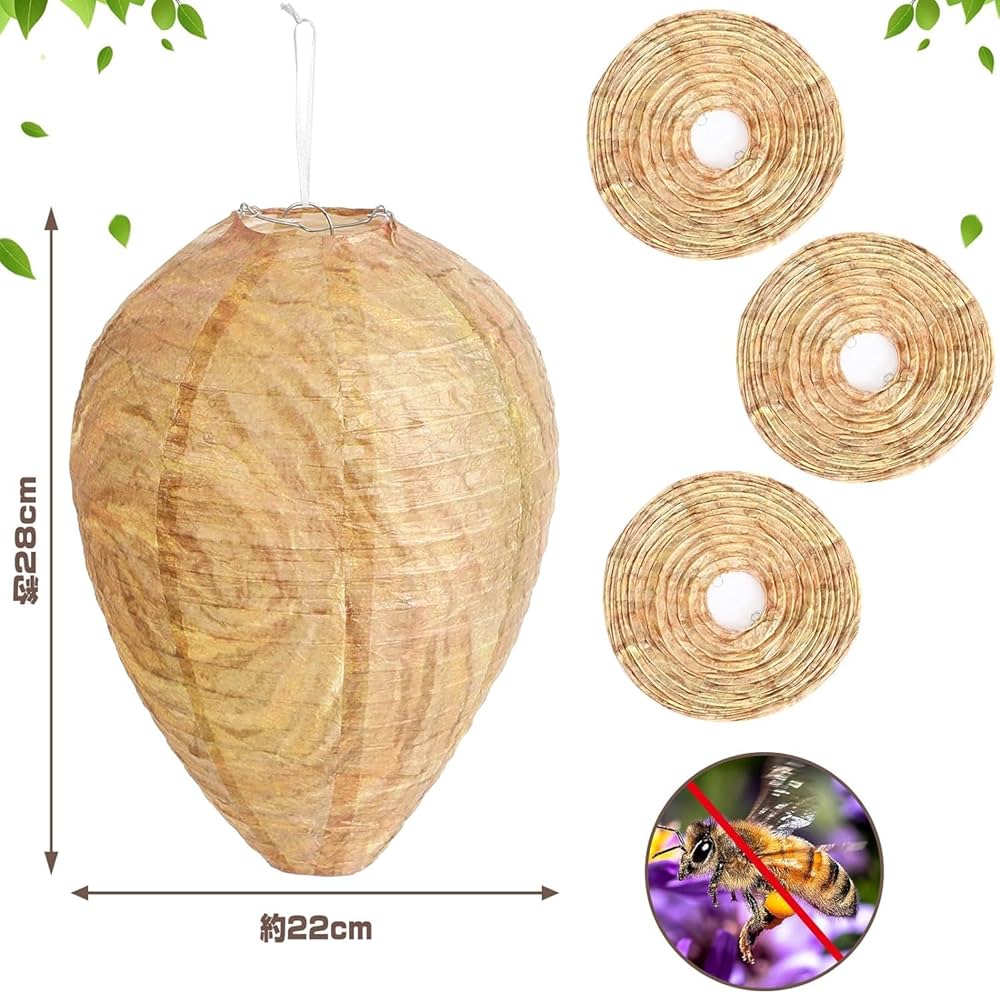 BEEHIVE（蜂の巣）　カイフランク Amazon.co.jp: Neiang ハチの巣ガード 6個入り 蜂の巣 ダミー