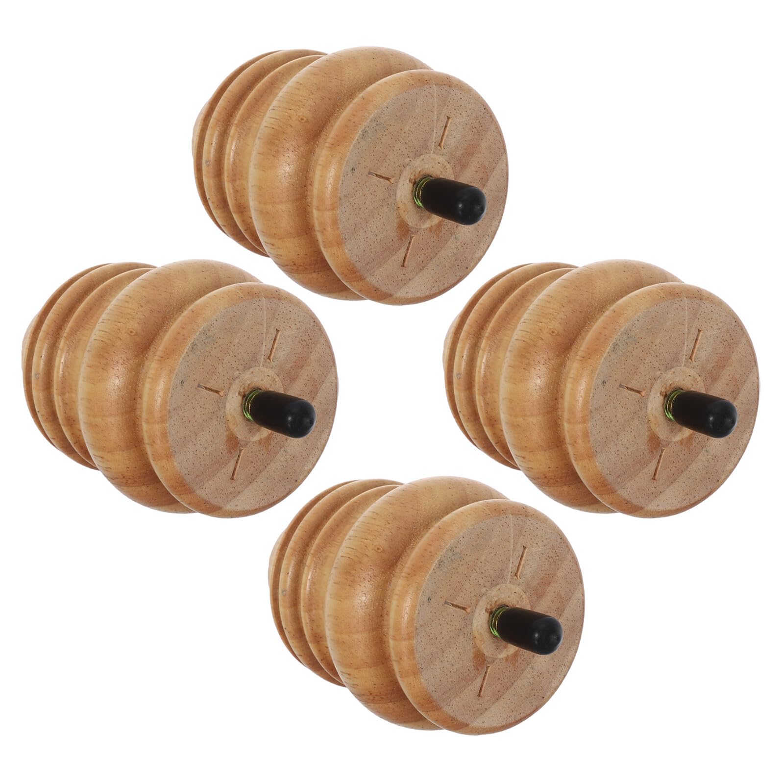 OUNONA Gambe di Ricambio per Mobili in Legno a Forma di Zucca 8 CM Set 4 Pezzi Accessori per Montaggio Piedini Corti per Divani Sedie Tavoli e Comodini Rialzi Protettivi per Uso
