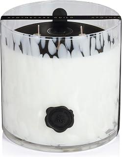 Zodax Apothecary Guild Scented Opal Glass Jar Candle- 50 oz/3-Wick - Gardenia
