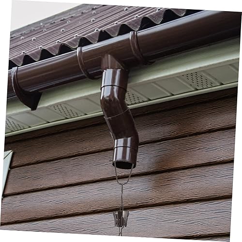 Miniatura 5 de MERRYHAPY 1 juego de gancho de cadena de lluvia negro metal negro gancho negro cadena de lluvia escurridor cadena cadena lluvia cadena taza gancho