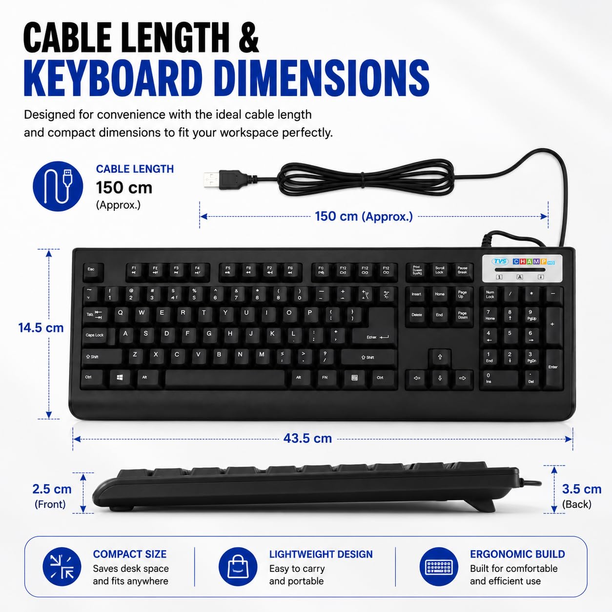 TVS ELECTRONICS Champ HD Keyboard - USB Wired -7 TVS ELECTRONICS Champ HD Keyboard - USB Wired -7