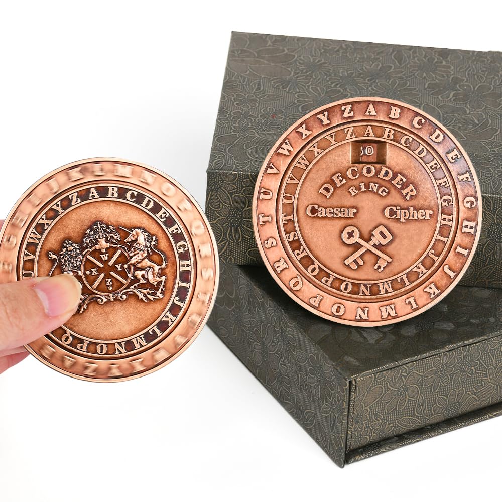 VIGIamy Fidget Toys Adults Brain Teaser Puzzles Fidget Spinners Metal Anxiety Stress Relief Toy Mind Puzzles Escape Room Game ADHD Autism Fidget Sensory Toys Office Desk Toy (Copper)