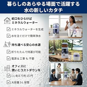 Amazon | AQUA SYSTEM 浄水器 ろ過器 電源不要 PFAS PFOA PFOS 除去
