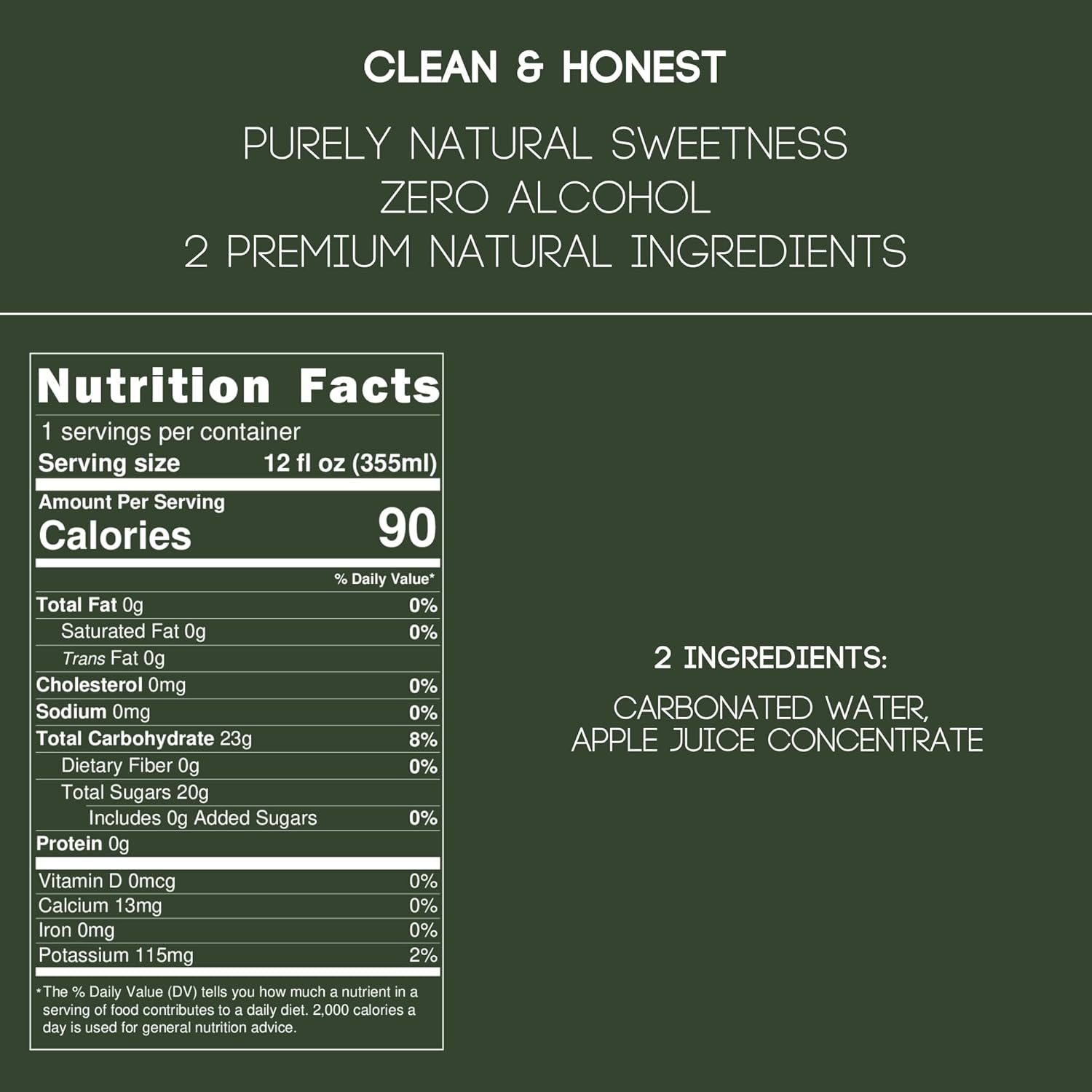 Brause Sparkling Apple German Craft Beverage - Award-Winning Premium Non-Alcoholic Champagne/Cider, Sharp Bubbles + Crisp Apples, Zero Alcohol, Purely Natural Sweetness, Clean & Honest Ingredients, Luxury Design & Feel, 12-Pack of 12oz Cans