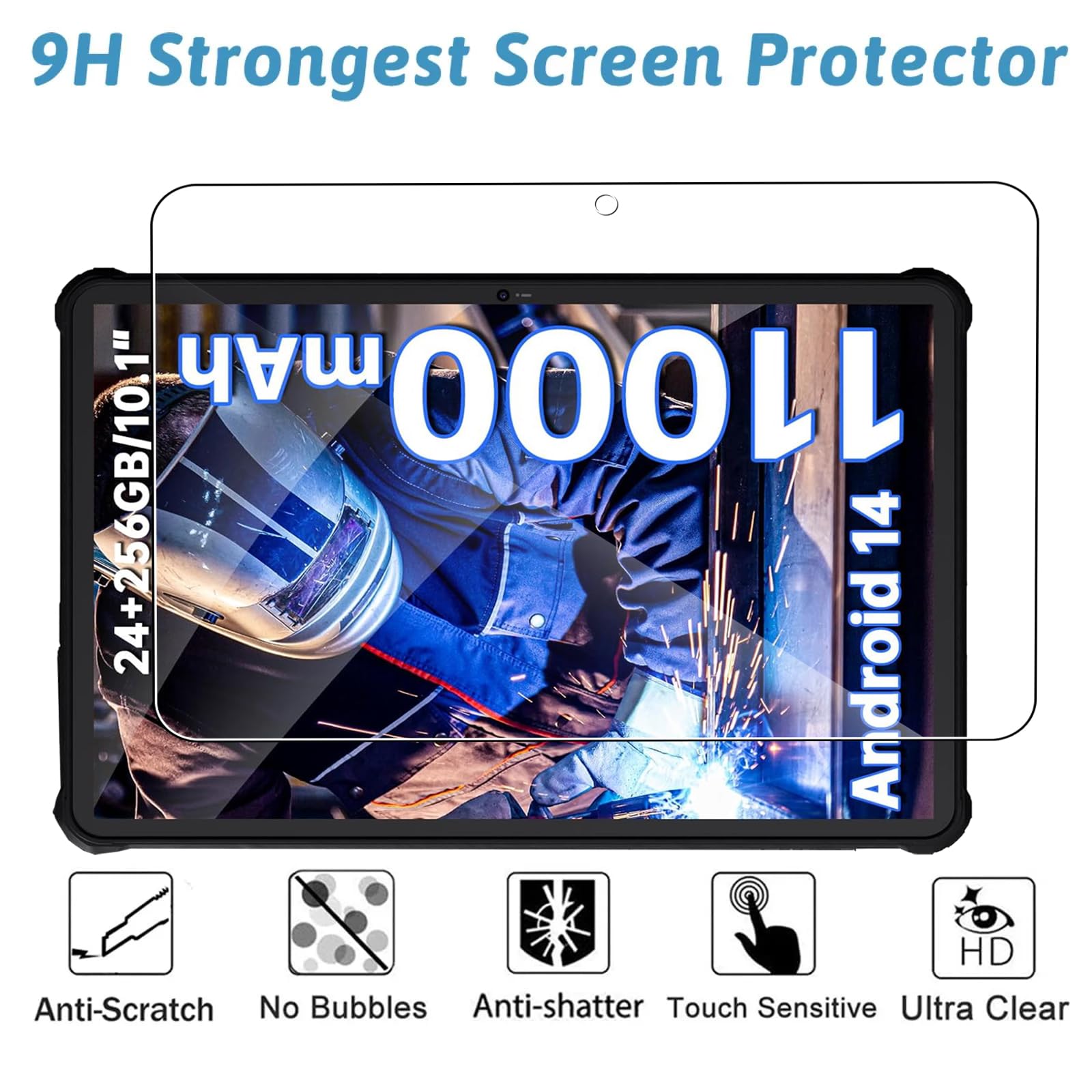 Brotect Pellicola In Vetro Ibrido Per Oukitel K15 Plus | Durezza 9H, Extra Sottile, Made In Germany