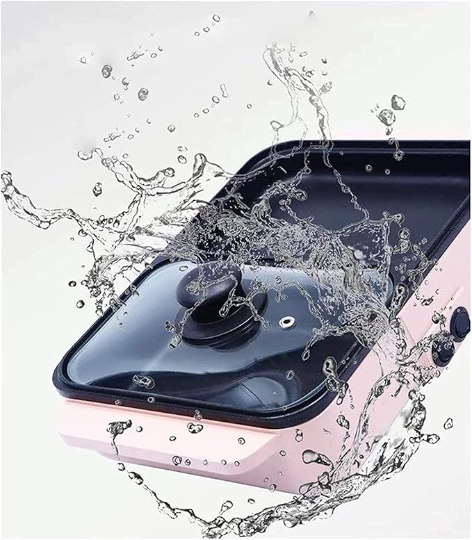 Olla Eléctrica CIRCIR 1200W Multifuncional Parrilla y Fondue, Rosa miniatura 8