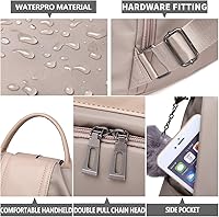 Vista 58 de Mochila impermeable liviana de nailon antirrobo para mujer, Caqui, M