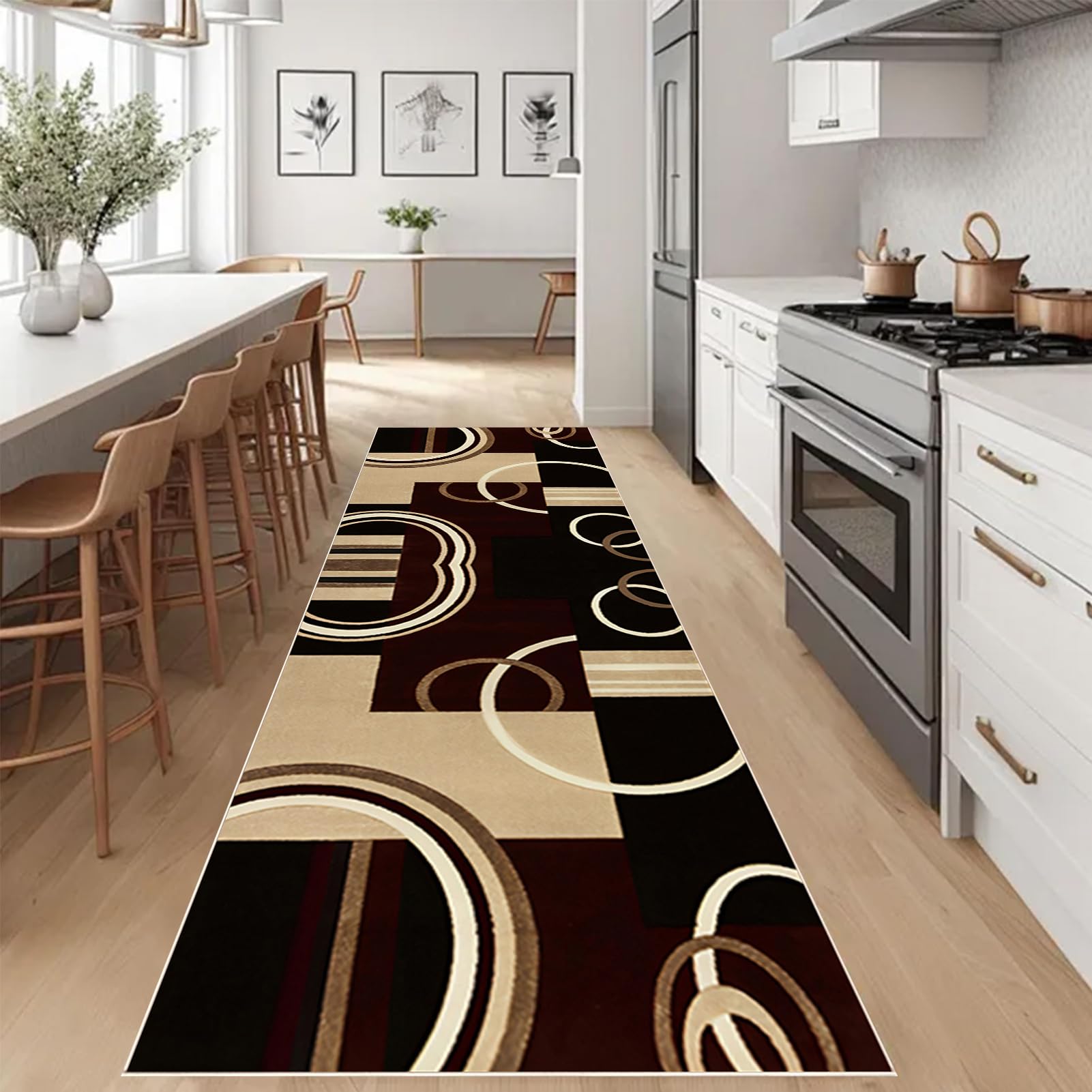 Dywan Chodnik Kuchenny Zmywalny Antypoślizgowy Dywan Biegacz Długi Korytarz Dywany Salon Dywan Sypialnia Nowoczesne Długie Maty Do Wejścia Balkon Łazienka Pralnia 40 x 400 cm