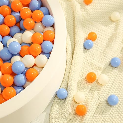 Miniatura 9 de TRENDPLAY Bolas de plástico para pozos de bolas de 2.2 pulgadas, paquete de 50, 100, 200, 500 bolas huecas, perfectas para piscinas de bebés