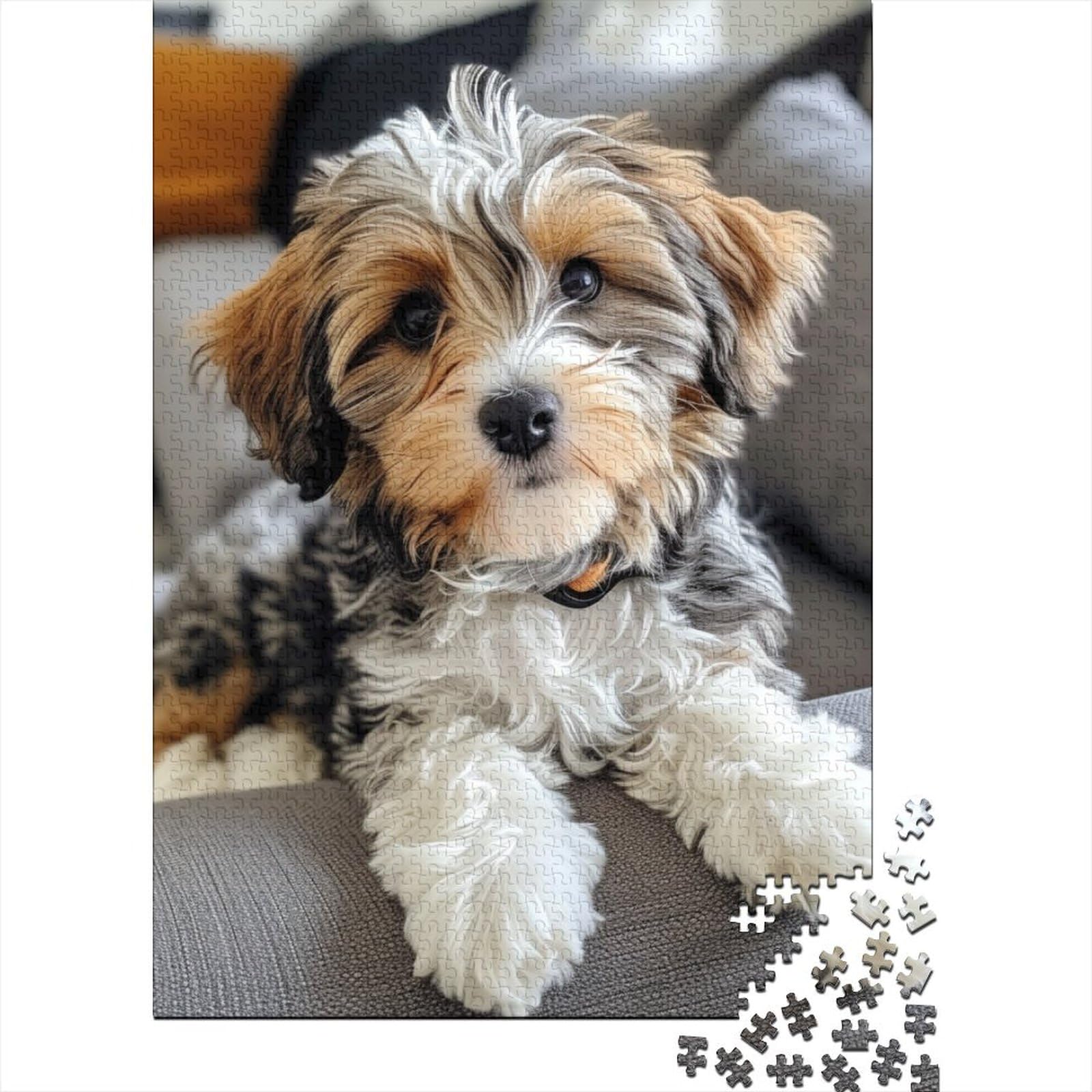 DHBANEIOK Cockapoo 1,000 Piece Puzzle For Adults | Jigsaw Puzzle with Premium & Durable Pieces with Precise Interlocking Design for Stress Relief 1000pcs (75x50cm)