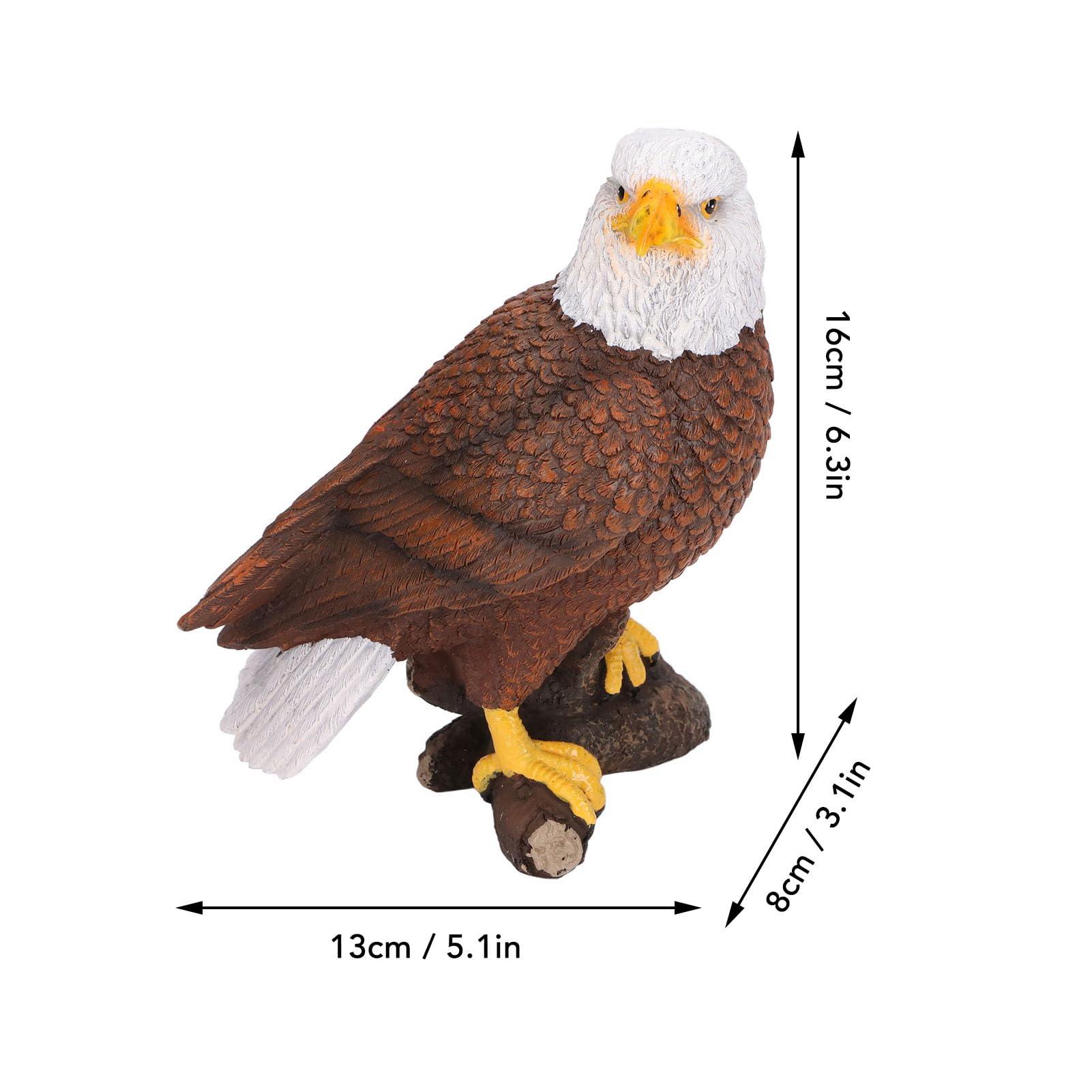 20 Weißkopfseeadler Figuren - Kunstharz Garten Deko Patriotisch