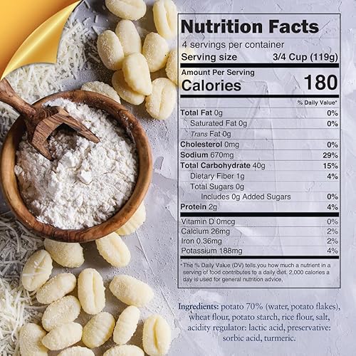 Miniatura 3 de L'Oro Del Sud Mariella Gnocchi de patata  Auténticas albóndigas de pasta italiana (Pasta di Patate)  Paquete de 3, 1 libra cada uno (3 libras en