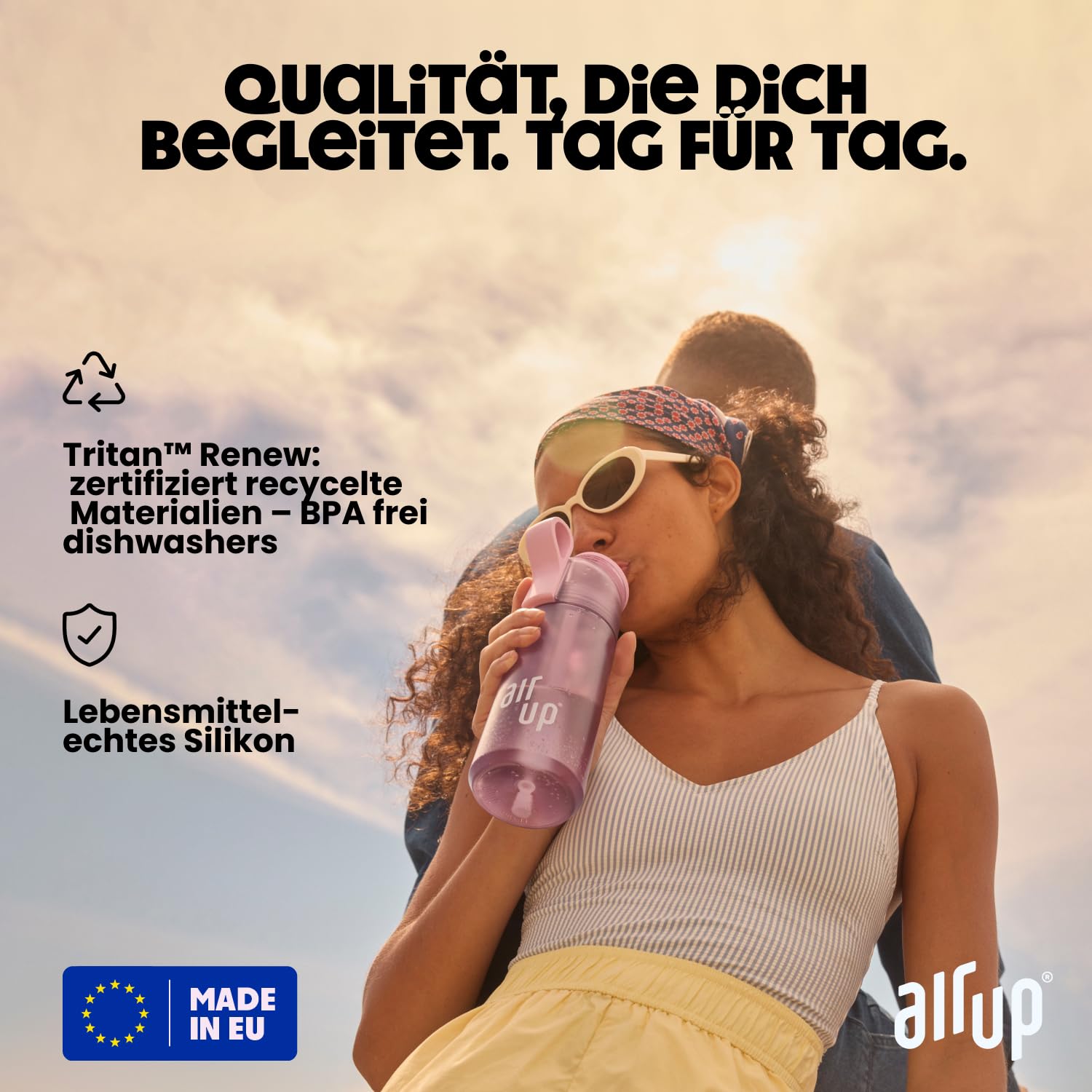air up Pods 5 sabores en el set de prueba Fantastic Flips | Cápsulas aromáticas para 25 litros de agua con sabor sin azúcar Cola, Sandía, Virgin Mojito, Melocotón, Piña | para botellas air up