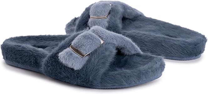 MukLuks Denim Slippers, Size 7, In Excellent preowned