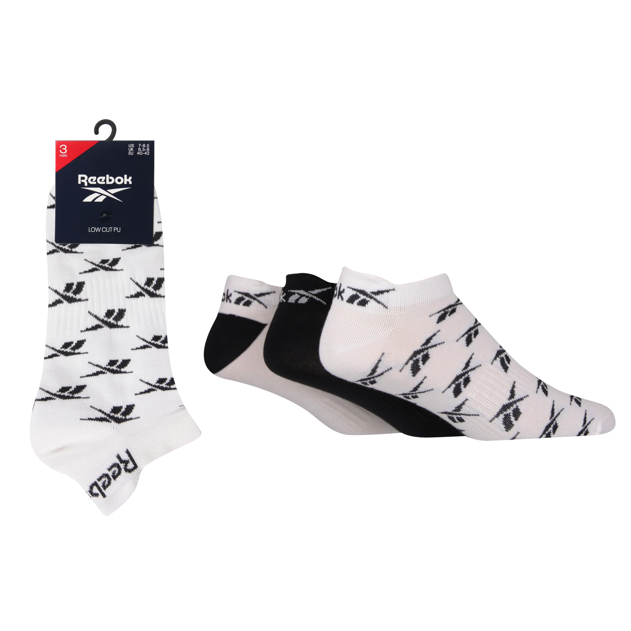Reebok   Sports Essentials Low Cut Pull Up Trainer Socks in Size 7 - 11, Sports Direct