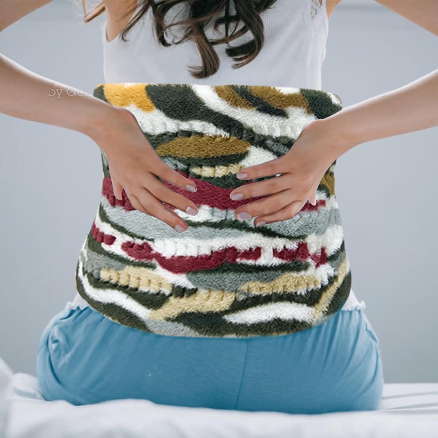 Electric Heating Pad for Back Pain Relief - 12 Heating Levels-8 Timer Settings - Heat Pad with Moist & Dry Heat Therapy - Hot Heated Pads -Washable (XL 12"x24" Camouflage) - MCC - Image 7