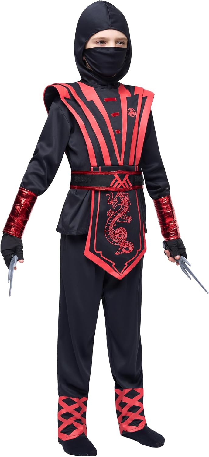Spooktacular Creations Halloween Costume for Kids, Boys & Toddlers - Ninja Accessories Set for DressUp Party