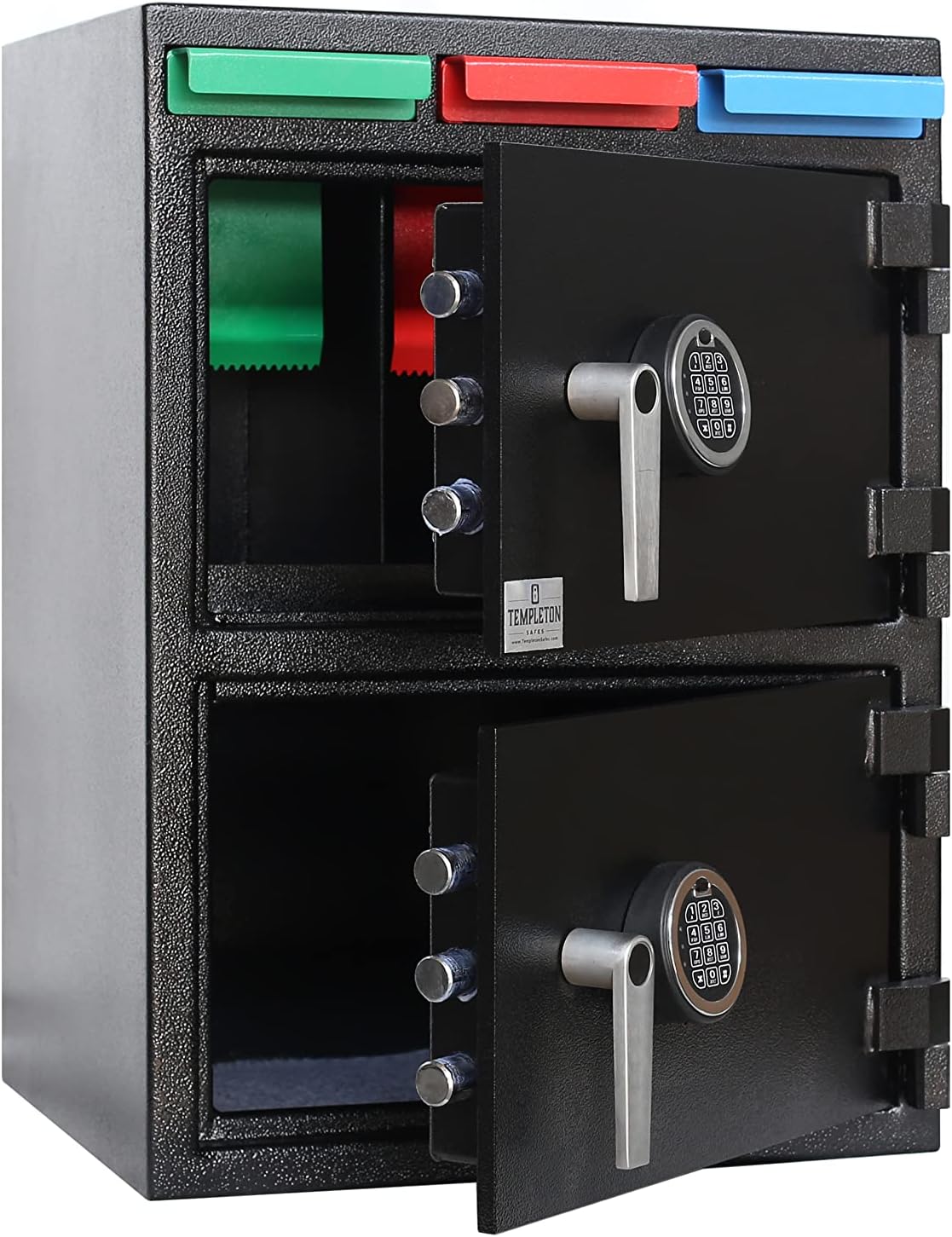 Templeton Safes T868 Two Door Multi-User Depository Drop Safe with Electronic Locks & Segregated Drop Slots, 2/88 CBF