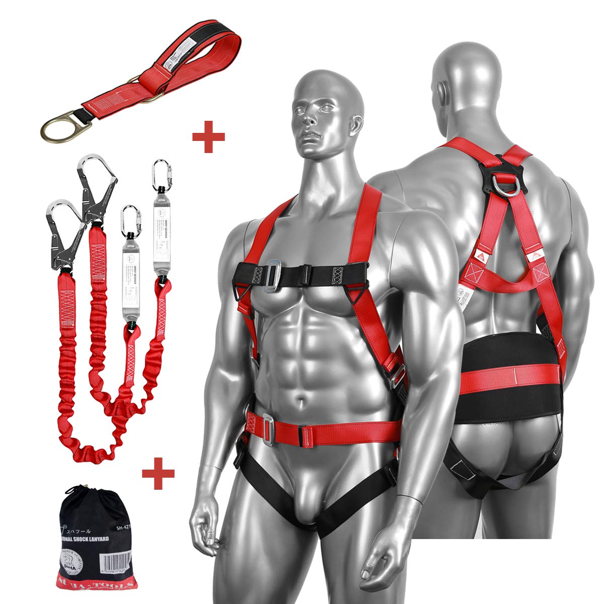 Buy DCM Fall Protection Full Body Safety Harness Belts Kit with Double