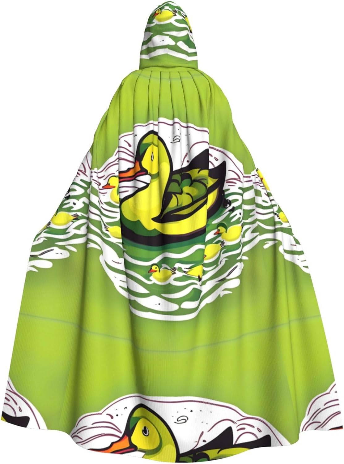 Duck Flock Game Men Women Halloween Role Play Party Decoration Hooded Poncho Black
