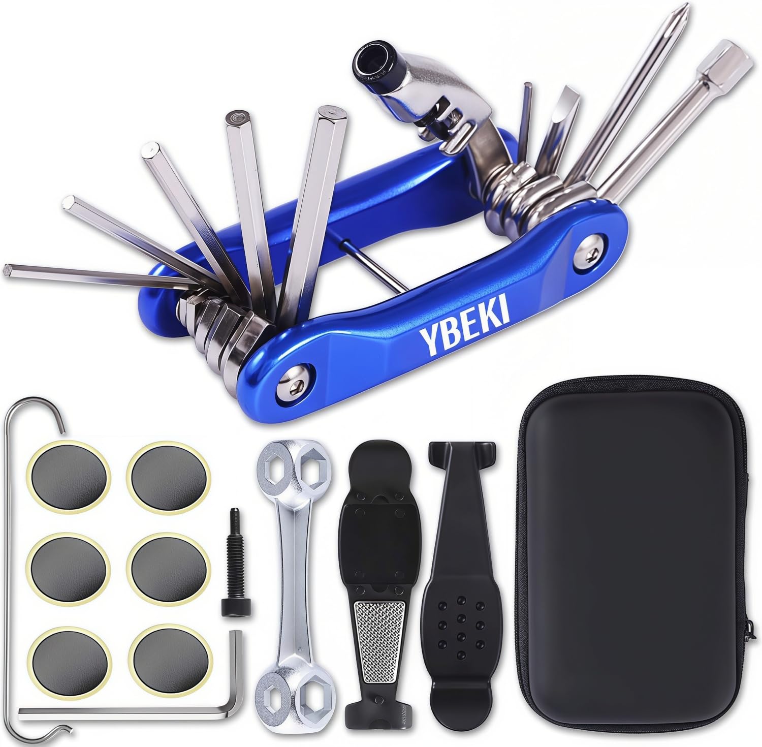 Bolsa para sillín con kit de reparación de pinchazos