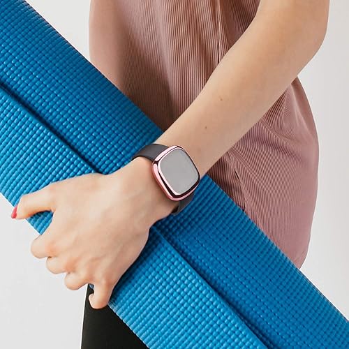 Miniatura 7 de Paquete de 6 fundas protectoras de pantalla compatibles con Fitbit SenseFitbit Versa 3, TPU suave alrededor completo para reloj inteligente Fitbit