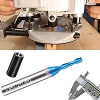 Vista 30 de Spiral Router Bit 1/4 Inch Shank Up Cut Spiral Router Bit 2 Flutes HRC55 Solid Carbide Spiral Milling Tool 1/4 Inch Cutting Diameter 3 inch Extra