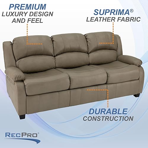 Miniatura 29 de RecPro Charles - Sofá cama RV de 80 pulgadas con ocultar una cama | Muebles de RV | Sofá RV (caoba) Mahogany,Castaño,Masilla,Toffee