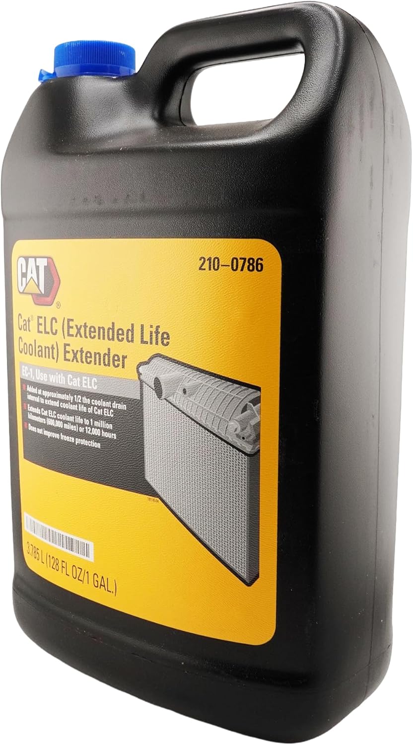 CAT 210-0786 (2100786) ELC Extended Life Coolant Extender – 1 Gallon Bottle – Ensures Performance to 12,000 Hours, Contains Bittering Agent