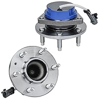 Vista 17 de Detroit Axle - 2 Cubos de Cojinetes de Rueda Delantera para Dodge Ram 1500 2009-2011, Conjunto de Cojinetes de Rueda y Cubos 2010, Par de Cubos