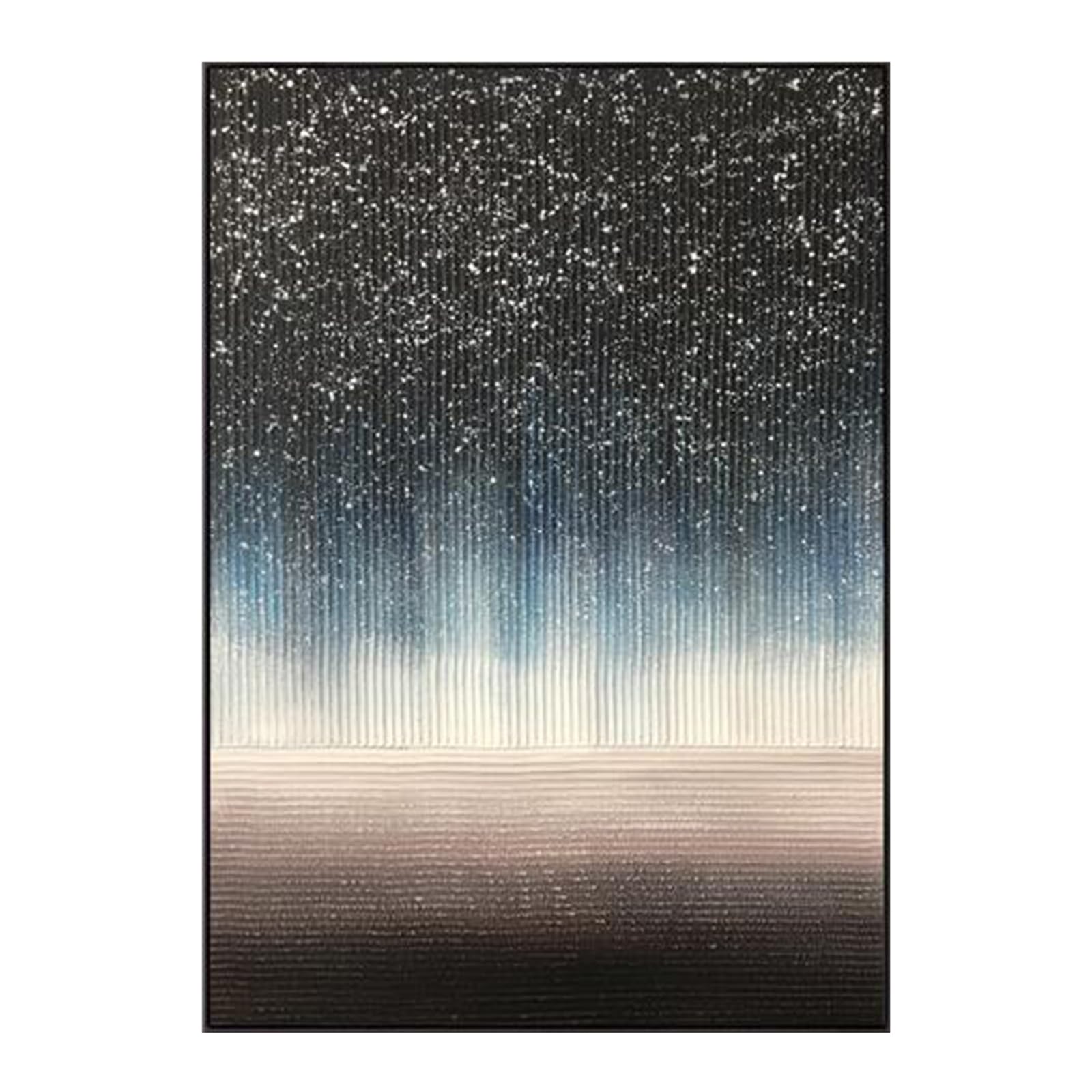 Tableau Peinture Moderne Ciel Étoilé 60x80cm de Salon Art Peint à la Main