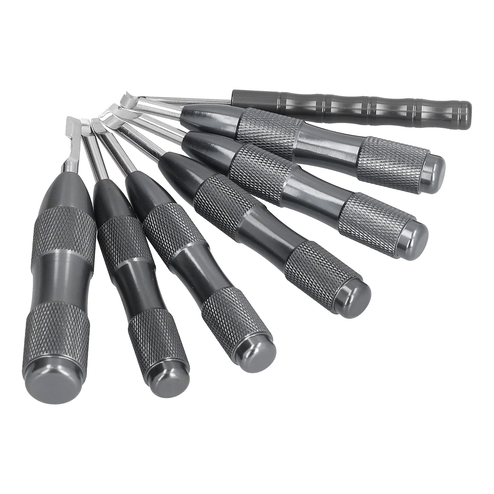 Ejoyous Zestaw do Podważania Zegarków Zestaw do Otwierania Tylnej Pokrywy Zegarka ze Stopu Aluminium 7-częściowy Narzędzi Otwierania Kopert z cienką końcówką z Antypoślizgowym Uchwytem dla Techników