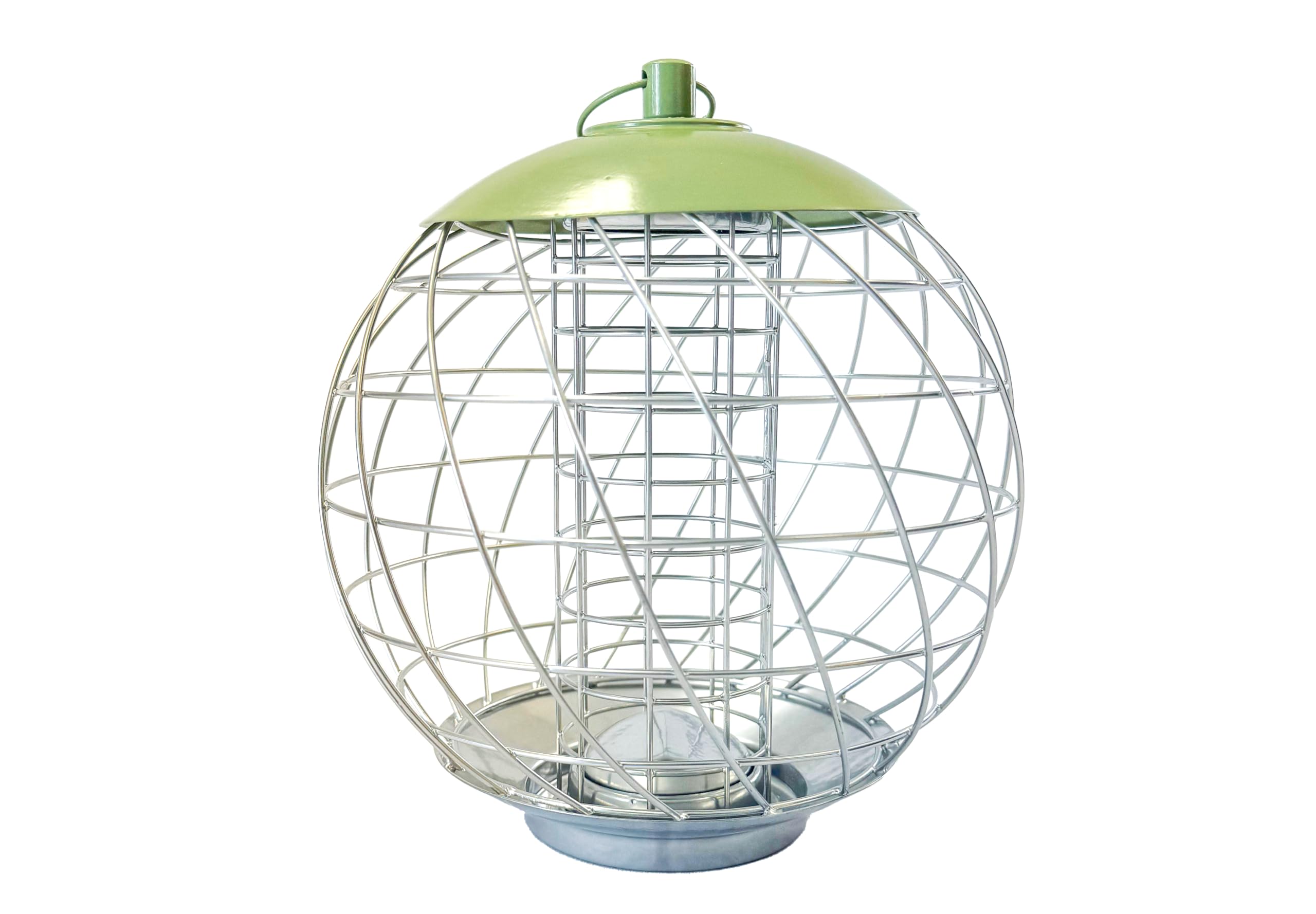 Johnston & Jeff Miami Eichhörnchensicherer Meisenknödel-Futterstation 25 cm aus Metall für Wildvögel