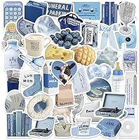 Vista 18 de Calcomanías estéticas impermeables para laptop, 57 piezas para botella de agua, laptop, computadora, patineta, parachoques, calcomanías estéticas