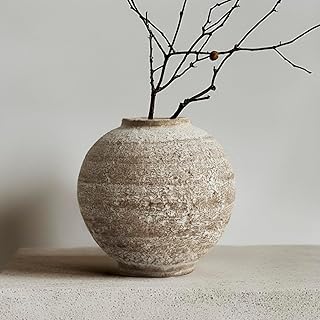 Ceramic Farmhouse Vase Rustic Decor,Pottery Decorative Flower Vases for ...