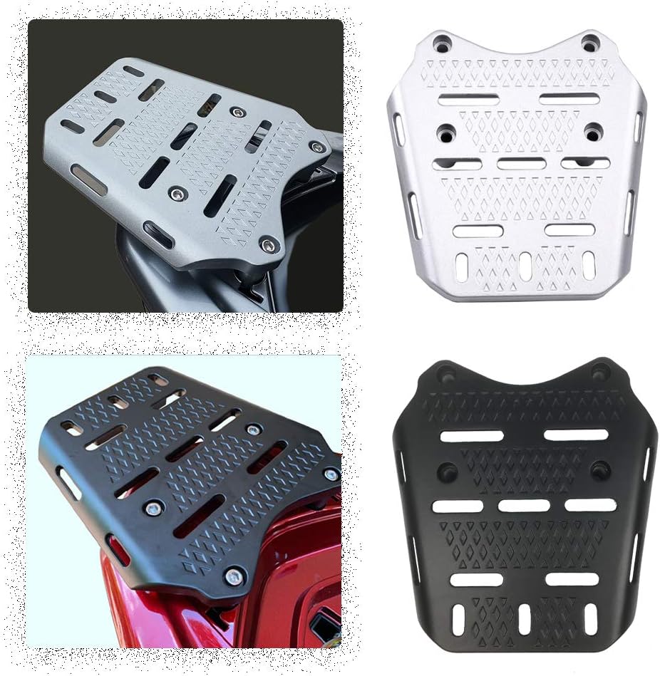 Modified PCX125 PCX150 PCX160 Rear Top Box Base Support Board Luggage Rack Cargo Carrier for pcx 125 150 160 14-20 2018 2019 2020 2021 (Black)