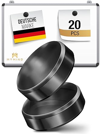JAWA Whiteboard Magnete Schwarz - 18x5mm Starke Tafelmagnete Rostfrei