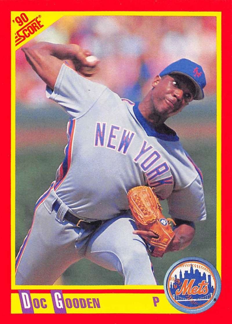 Amazon.com: 1990 Score Baseball #313 Dwight Gooden New York Mets