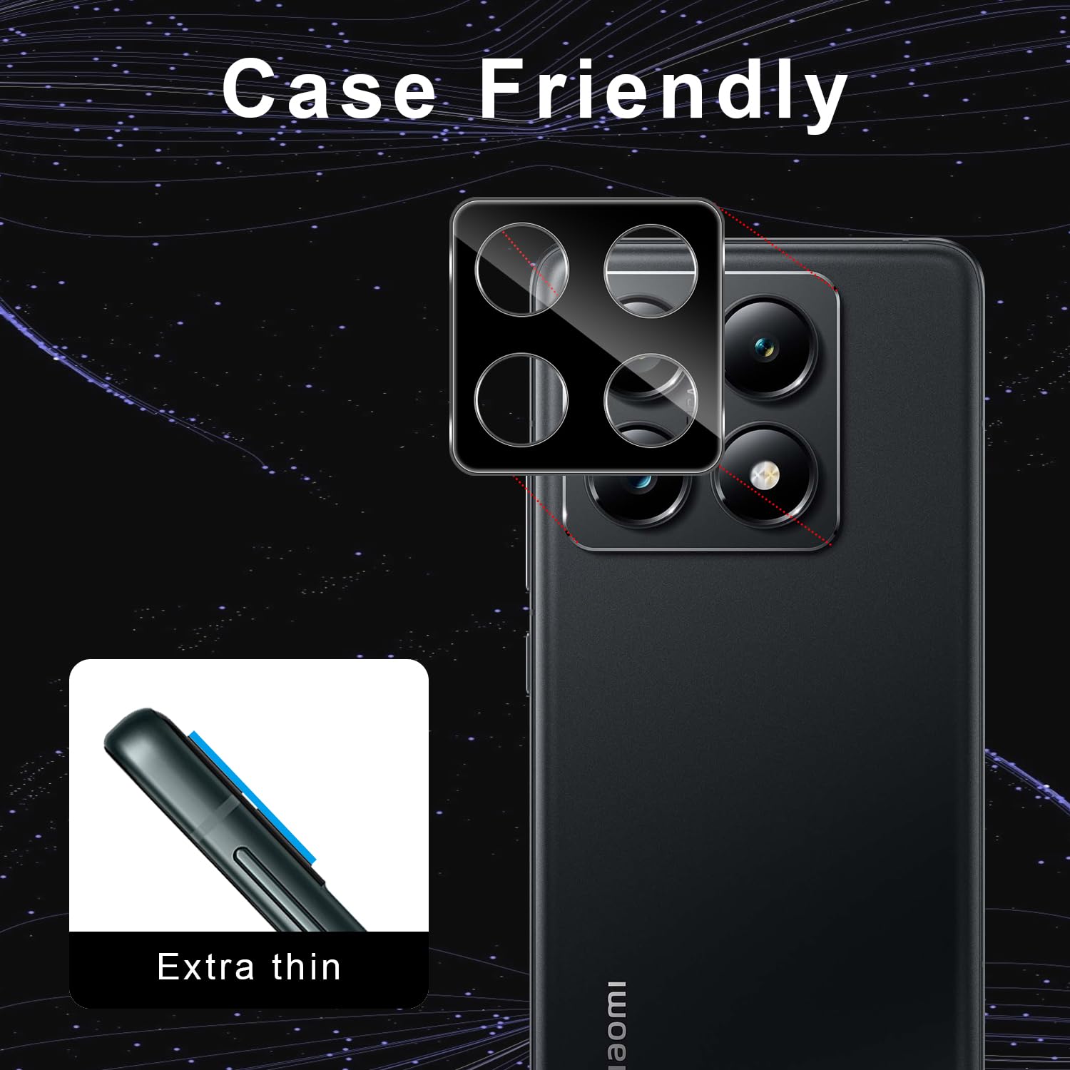 Film Protection Verre Trempé Pour Objectif Xiaomi Mi 14T Pro 5G - 9H, 2 Pièces, Ultra-transparent - 6