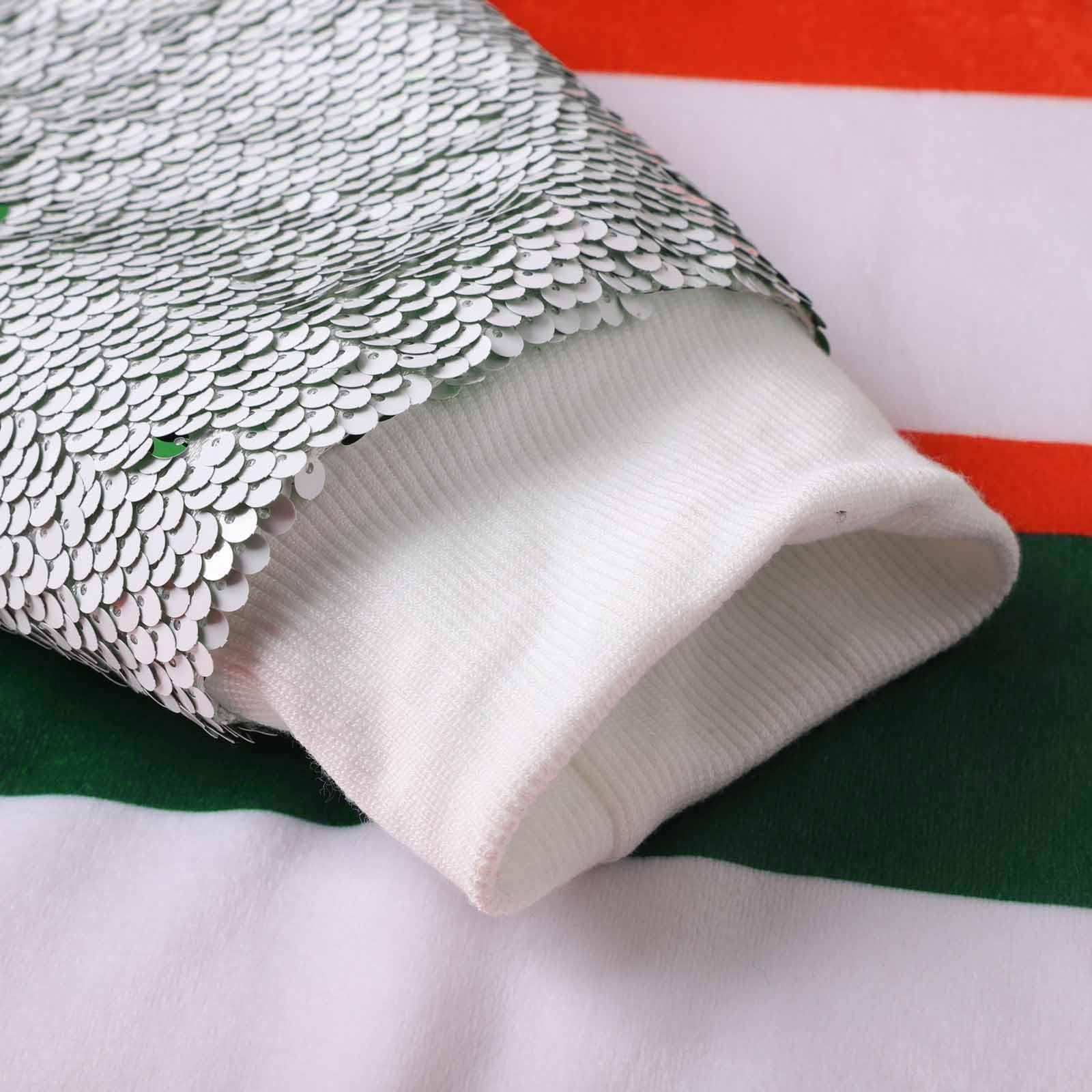 Langarm-Kapuzenshirt für Erwachsene, Rentier-Motiv, Pailletten