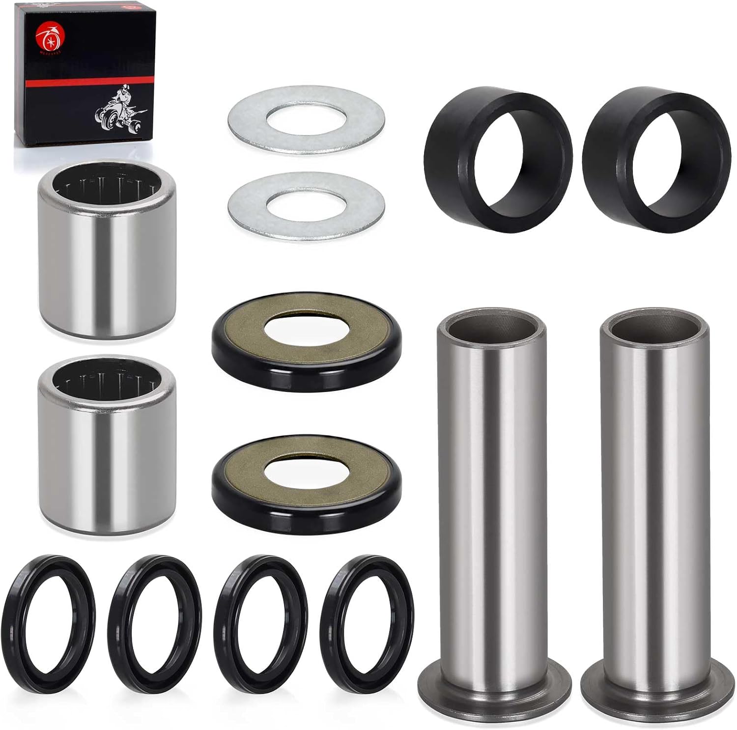 Swingarm Bearings & Seal kit For Suzuki LT-Z400 Quadsport Z400 KFX400 for Arctic Cat 400 DVX 61252-07G00 92049-S053 3406-052