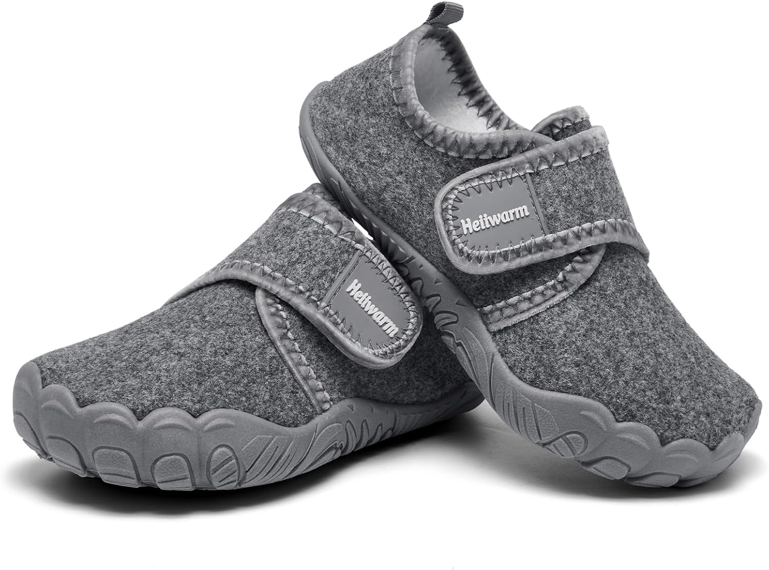 Kids Slippers Boys Girls Comfortable Warm Wide Toe Shoes Lightweight Non-slip Indoor Fleece Slippers(Little Kid/Big Kid) - Image 6