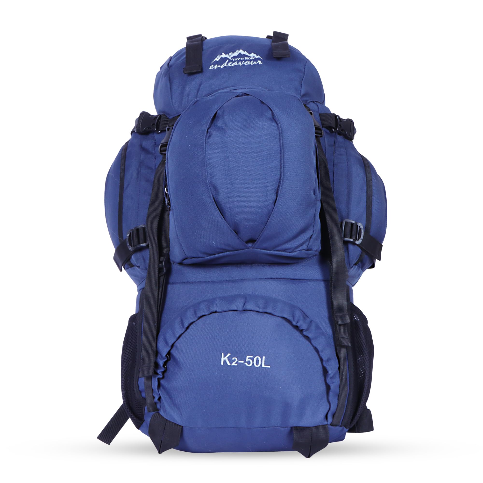 Endeavour K2 Metal Frame 50 Ltr Rucksack with Rain Cover for Trekking & Travelling | Men & Women | 2 Year Warranty-image-11