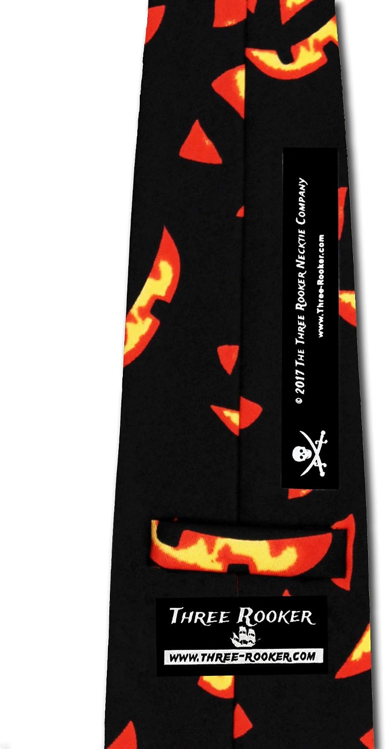 Jack-O-Lantern Tie Halloween Ties Pumpkin mens Necktie