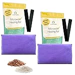 My Heating Pad for a Better Comfort - Moist Microwavable Heating Pads for Joint Pain and Sore Muscles - Microwave Hot Pack Heat Pad for Cramps - Chilled or Heated Pad Therapy Pillow - 2 Packs Purple